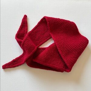 Sophie Scarf 100% Organic Merino Wool Ruby Red